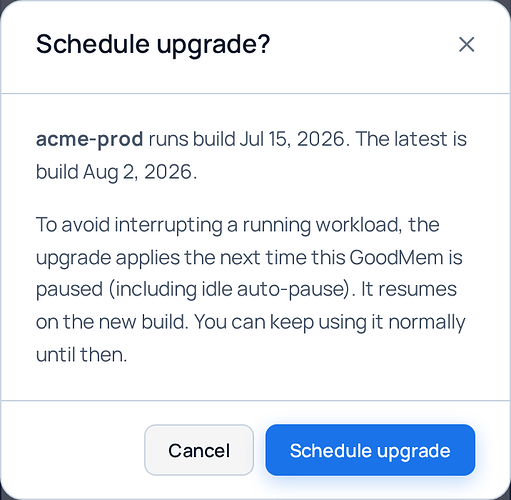 Dialog, mobile
